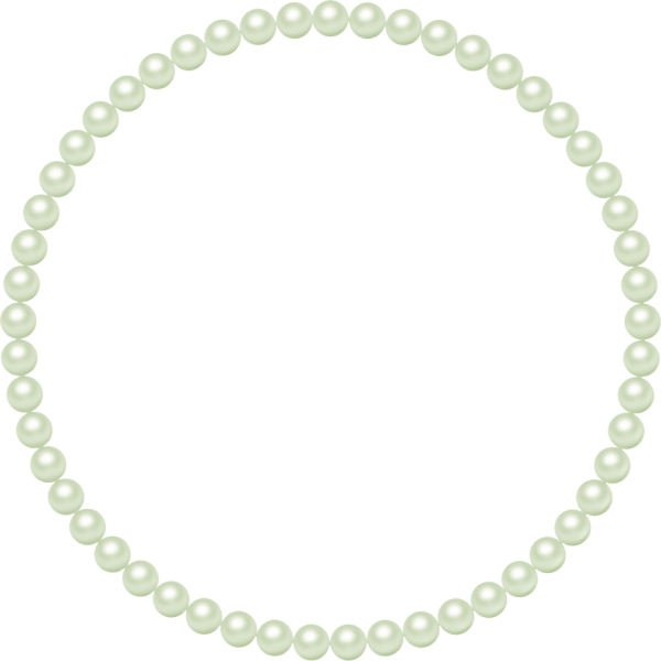 Рамка круглая из жемчуга