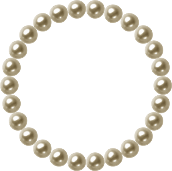 Круглая рамка с бусинами