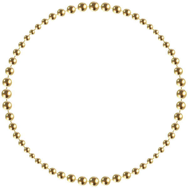 Круглая золотистая рамка