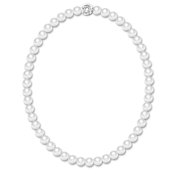 Рамка круглая из жемчуга