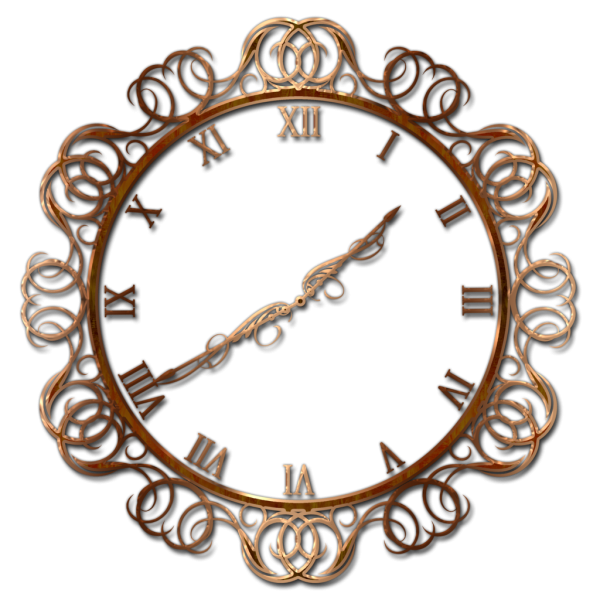 Старинные часы без фона