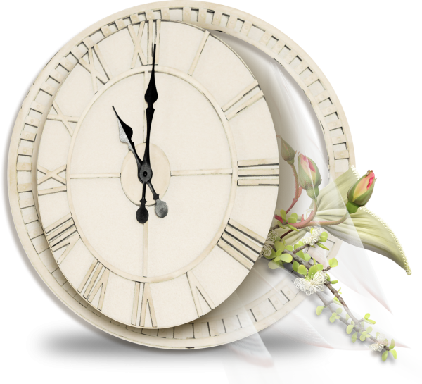 Часы на прозрачном фоне