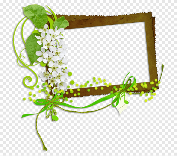 Рамка Весенняя на прозрачном фоне