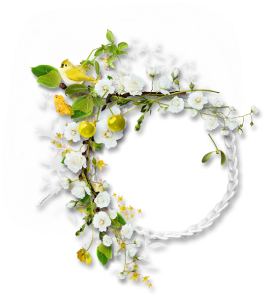 Рамка круглая Весна