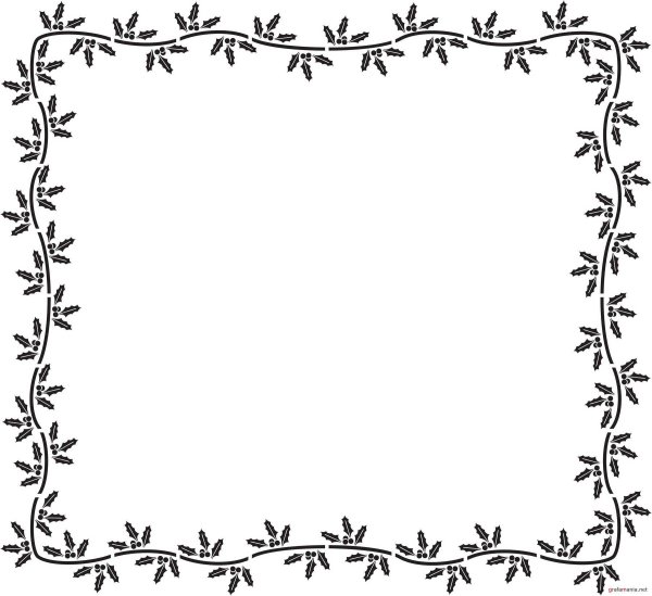 Рамка черно белая горизонтальная