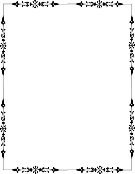 Рамки для текста простые черно-белые