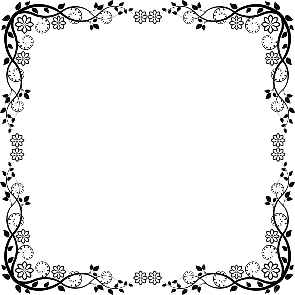 Рамка черно белая