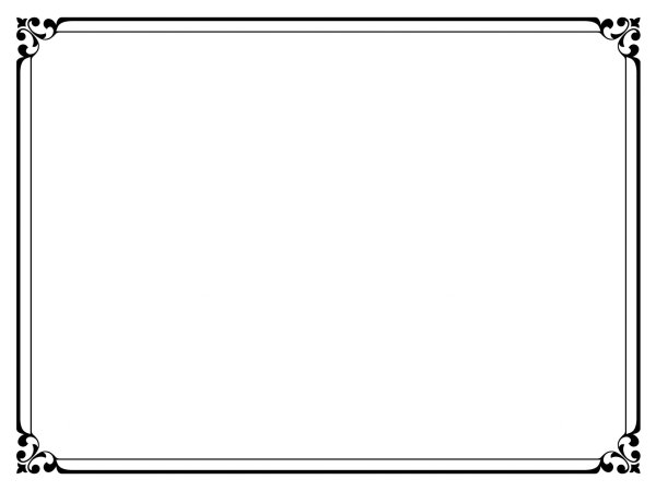 Рамка черно белая горизонтальная