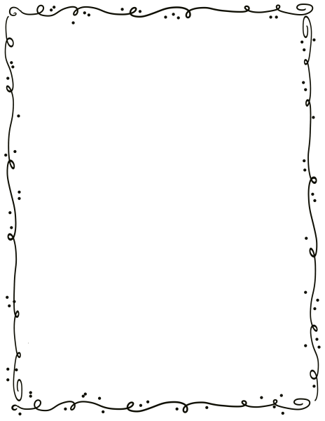 Рамка для текста черно-белая