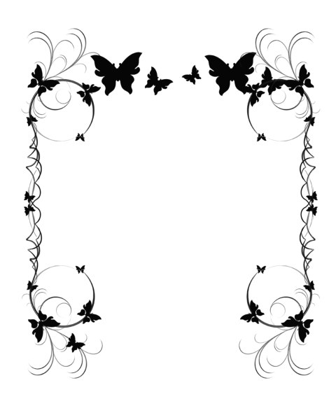 Рамка для текста чернабелая