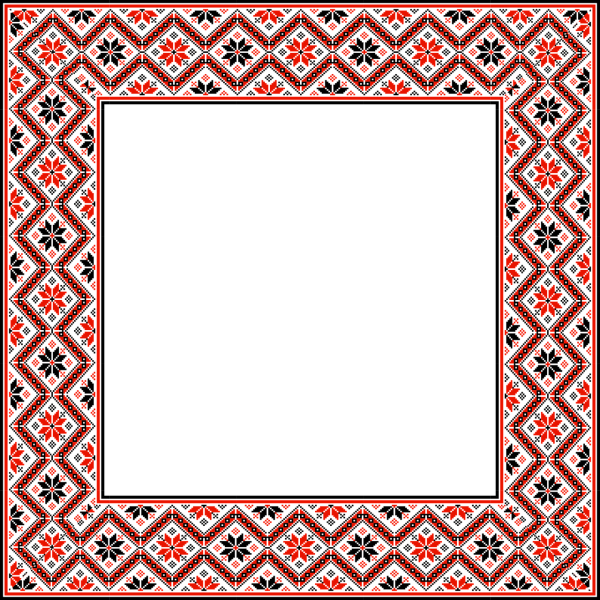 Мордовский эрзя национальный узор рамка