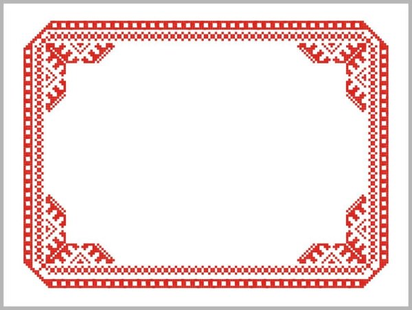 Рамка в народном стиле для текста