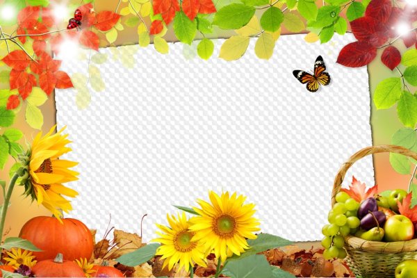 Осенняя рамка для текста
