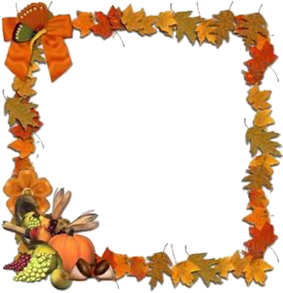 Осенняя рамка для текста