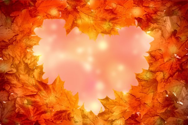 Романтический осенний фон