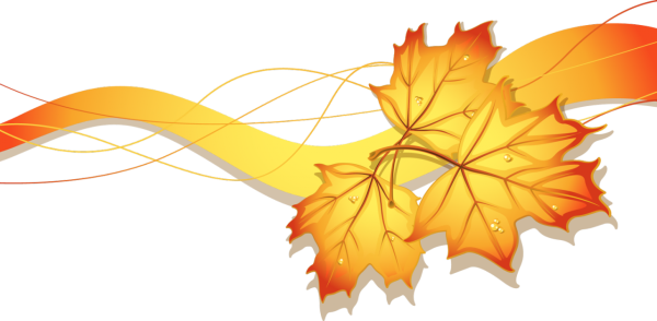 Осень на прозрачном фоне