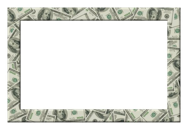 Деньги в рамке