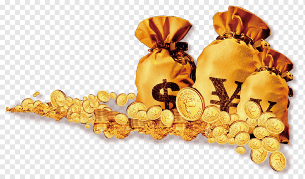 Золотая рамка с монетами