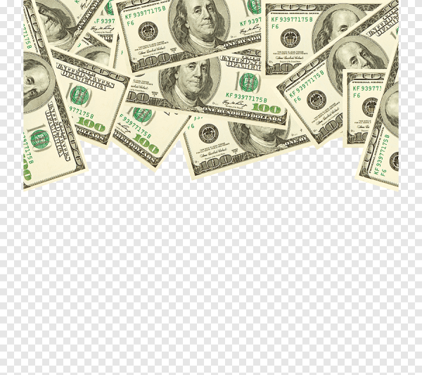 Деньги на прозрачном фоне