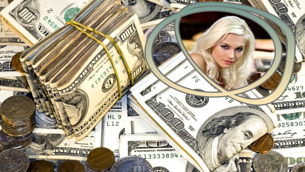 Красивая рамка с деньгами