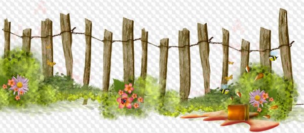 Рамка забор деревенский