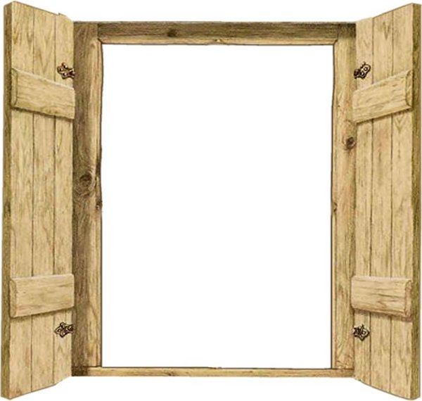 Рамка окошко со ставнями