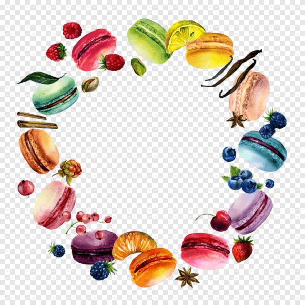 Круглая рамка сладости