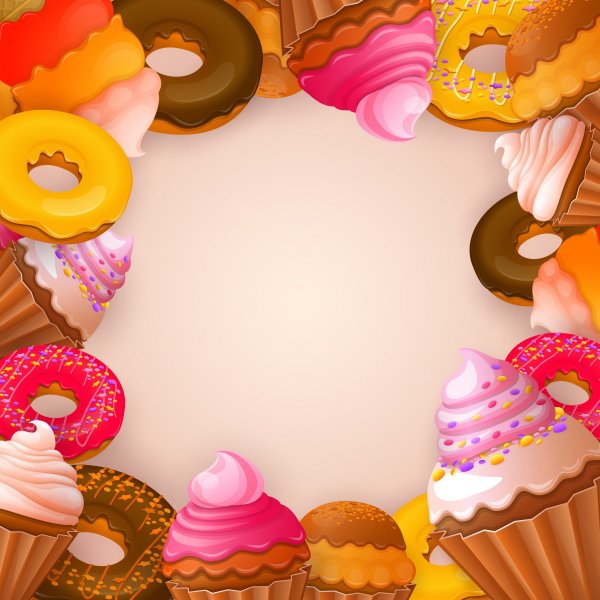 Пирожные фон