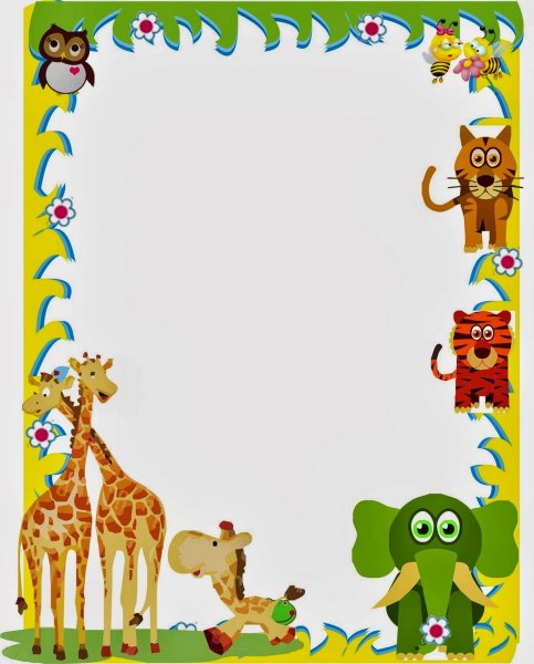Рамки детские животные