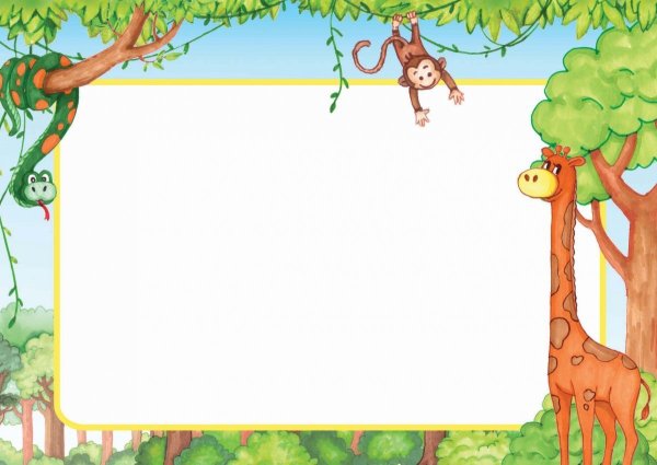 Рамка зоопарк