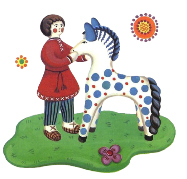 Иллюстрации народные игрушки