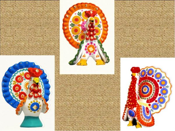 Рамка по дымковской игрушке