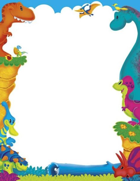 Рамка динозавры