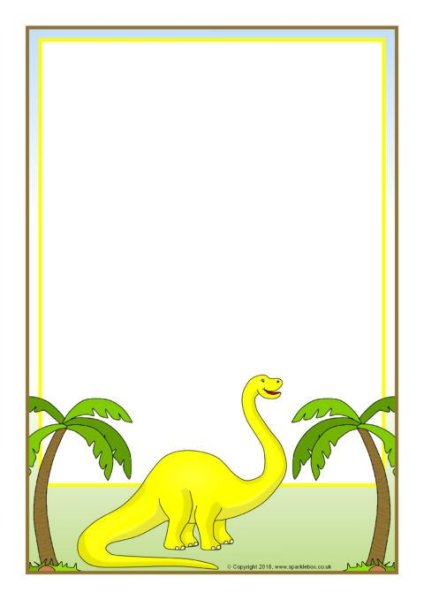 Рамочка динозавры