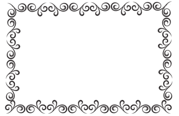 Рамка для текста черно-белая