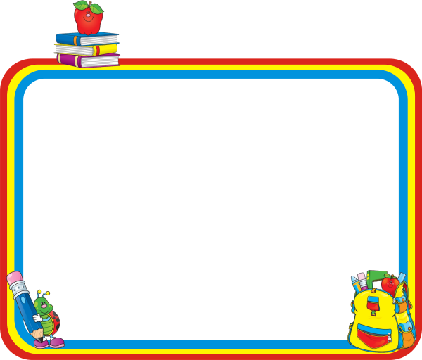 Рамка Школьная на прозрачном фоне