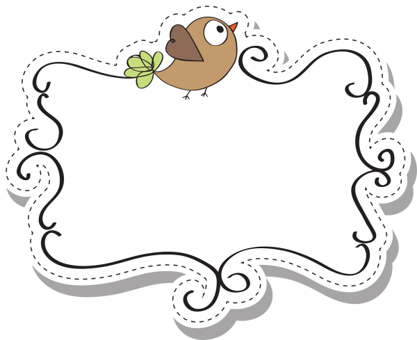 Фигурная рамка для текста