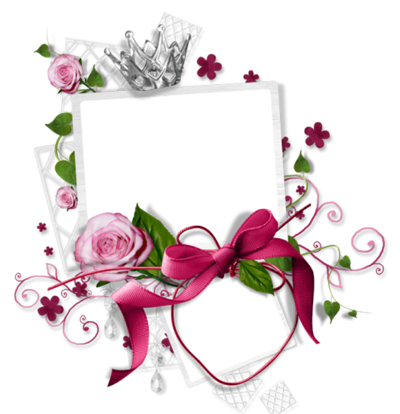 Цветочная рамка вырез