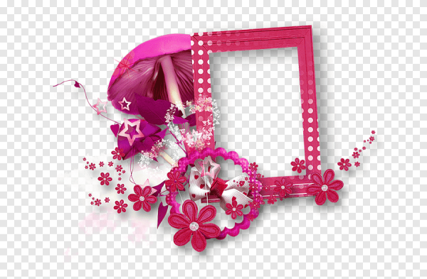 Розовая рамка для малышки