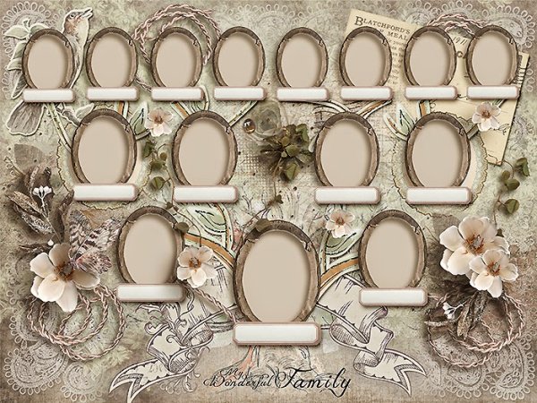 Генеалогическое дерево шаблон