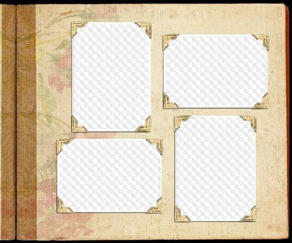Старинная рамка в фотоальбоме