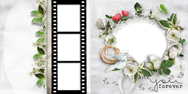 Фоторамки для свадебного альбома
