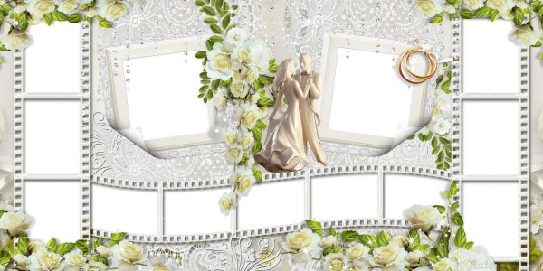 Свадебный коллаж для фотошопа