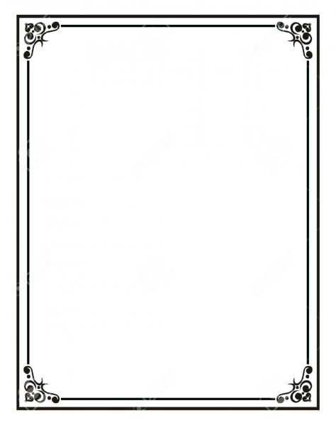 Рамки для текста простые черно-белые