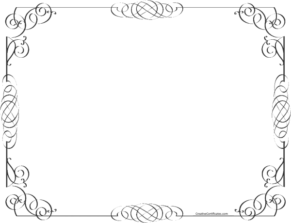 Рамка для текста горизонтальная