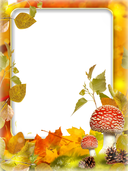 Осенняя рамка для текста