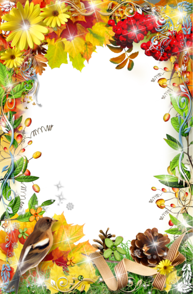 Красивая осенняя рамка для текста