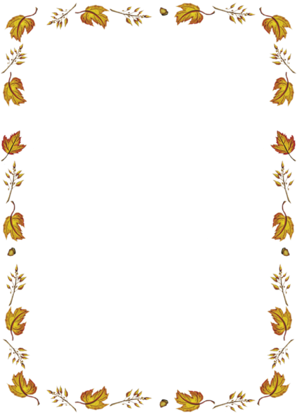 Осенняя рамка для текта
