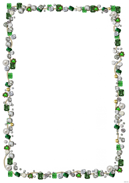 Рамка драгоценные камни