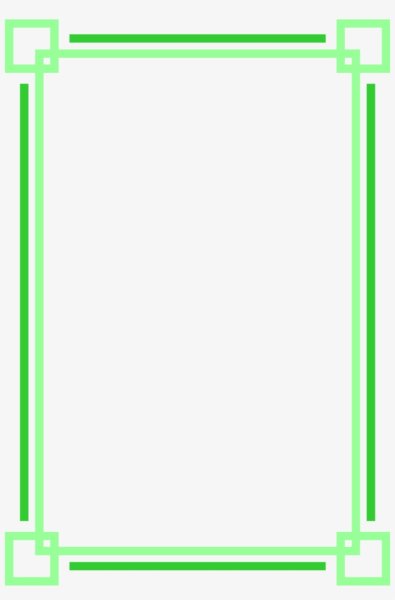 Рамка для грамоты зеленая